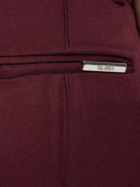 The Attico centre-seam flared trousers