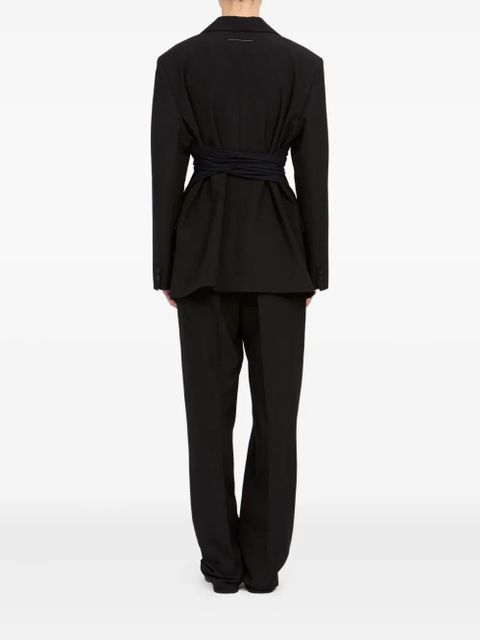 MM6 Maison Margiela tie detail jacket - Black