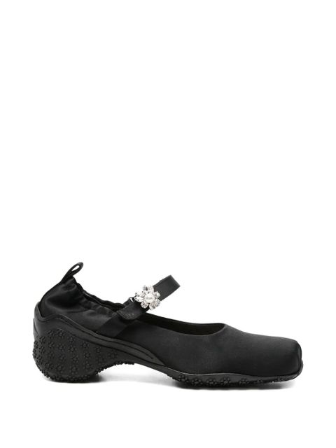Simone Rocha embellishment-strap ballet sneakers - Black - zdjęcie produktu nr 1