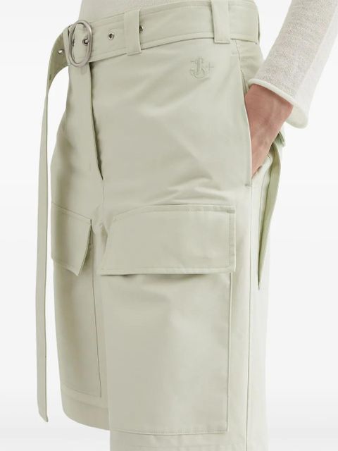 Jil Sander belted shorts - Green