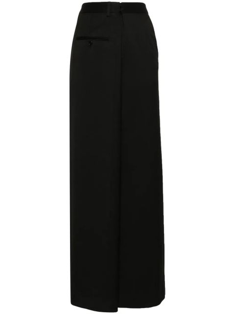 MM6 Maison Margiela textured maxi skirt - Black - zdjęcie produktu nr 1