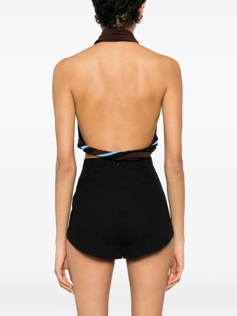 Coperni halterneck top - Brown