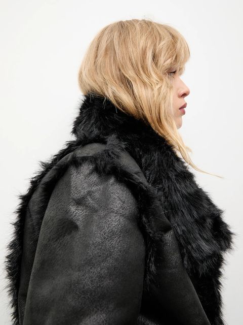 Answear.LAB płaszcz kolor czarny