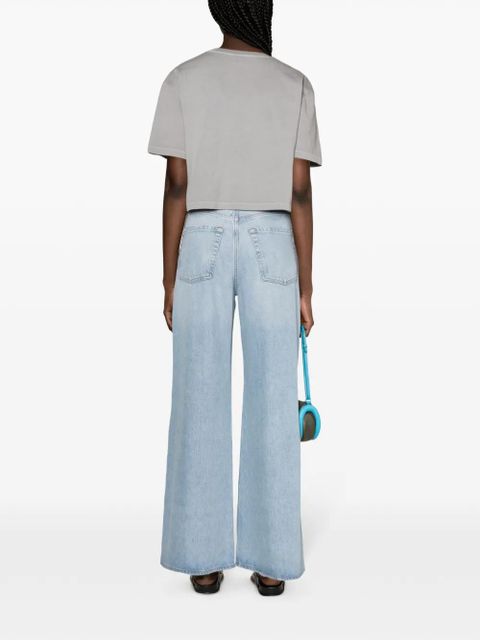 AGOLDE Anya cropped T-shirt - Grey