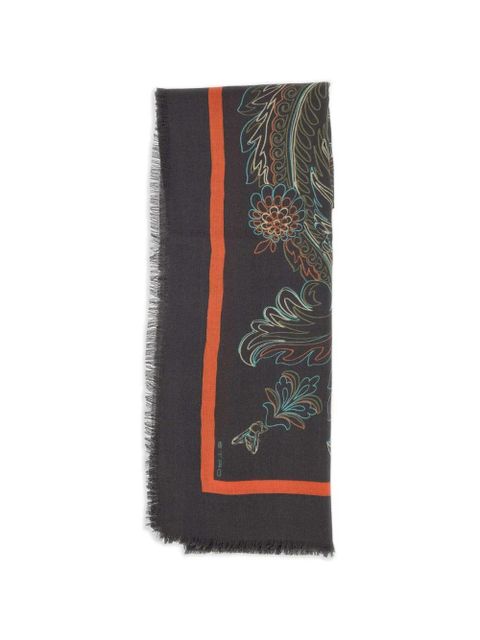 ETRO floral-print scarf - Brown - zdjęcie produktu nr 1