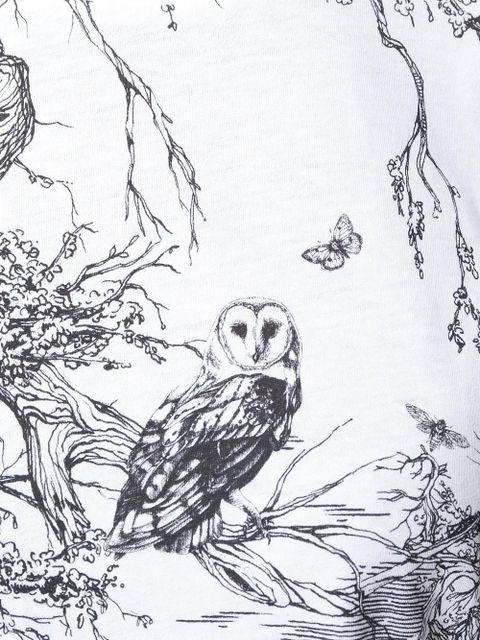 Alexander McQueen woodland print T-shirt - White