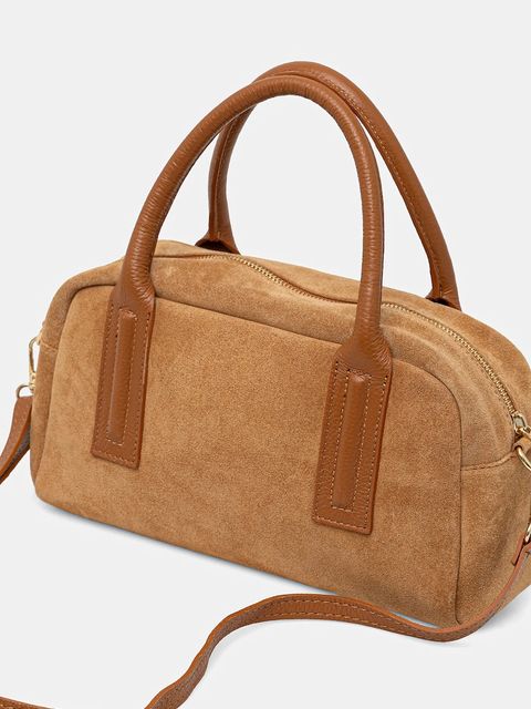 Answear.LAB torebka skórzana kolor brązowy