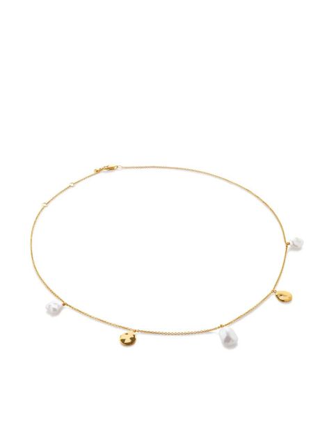 Monica Vinader Capri pearl-embellished necklace - Gold - zdjęcie produktu nr 1