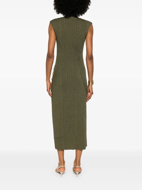 Aje ribbed midi dress - Green