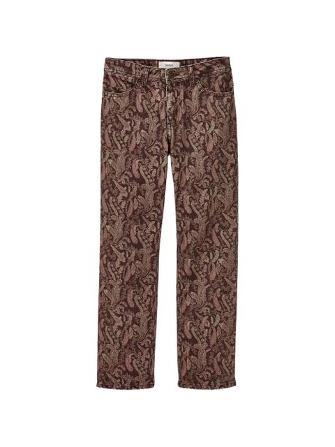 Ba&Sh Tooty paisley-pattern jeans - Brown - zdjęcie produktu nr 1