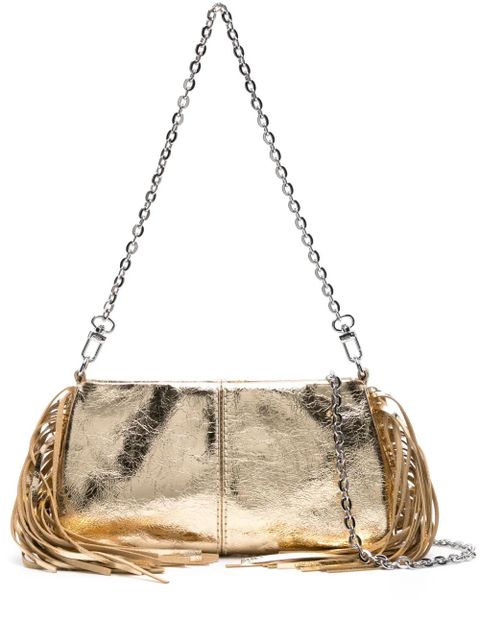 Maje Miss M metallic leather clutch bag - Gold - zdjęcie produktu nr 1