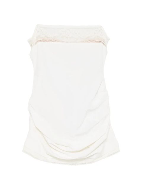 Magda Butrym lace-trim mini dress - White - zdjęcie produktu nr 1