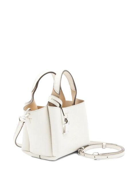 Tod's micro leather tote bag - White