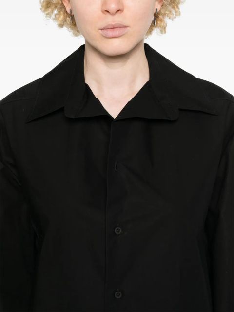 Balenciaga kick-collar shirt dress - Black