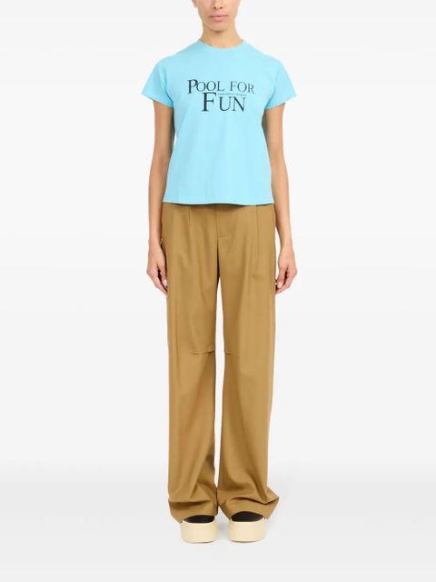 MM6 Maison Margiela crew neck T-shirt - Blue - zdjęcie produktu nr 2