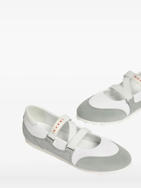 Marni elastic strap sneakers - Grey