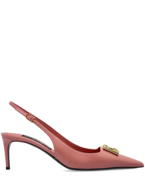 Dolce & Gabbana 75mm Lollo slingback pumps - Pink - zdjęcie produktu nr 1