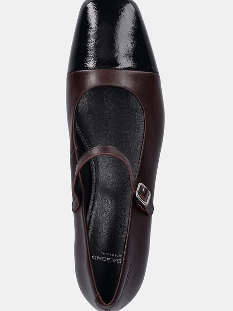 Vagabond Shoemakers czółenka skórzane DEBBI kolor bordowy na słupku 5918-002-85