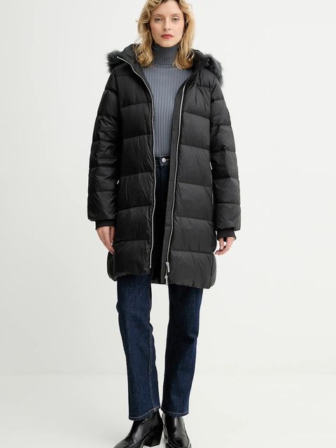 Calvin Klein kurtka puchowa kolor czarny zimowa LV044D545G