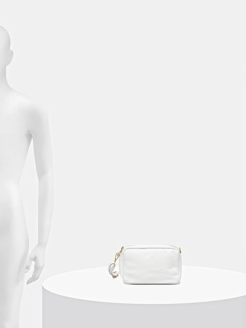 Answear.LAB torebka skórzana kolor biały