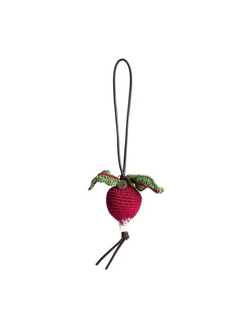 JW Anderson crocheted-radish charm - Red - zdjęcie produktu nr 1