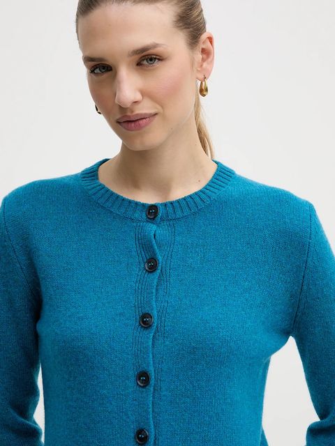 United Colors of Benetton kardigan wełniany kolor niebieski 103ME500L