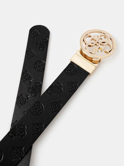 Guess pasek PHOEBE damski kolor czarny BW9253 P5335