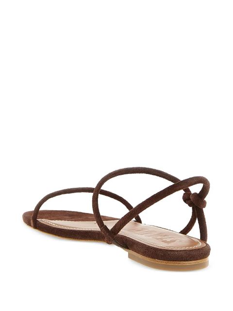 STAUD tubular straps sandals - Brown