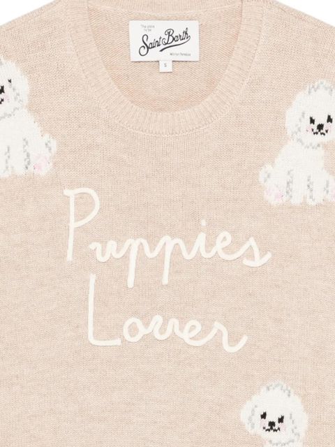 MC2 Saint Barth puppy-motif sweater - Neutrals - zdjęcie produktu nr 2