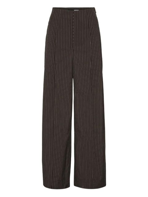 ROTATE BIRGER CHRISTENSEN pinstripe wide-leg trousers - Brown - zdjęcie produktu nr 1