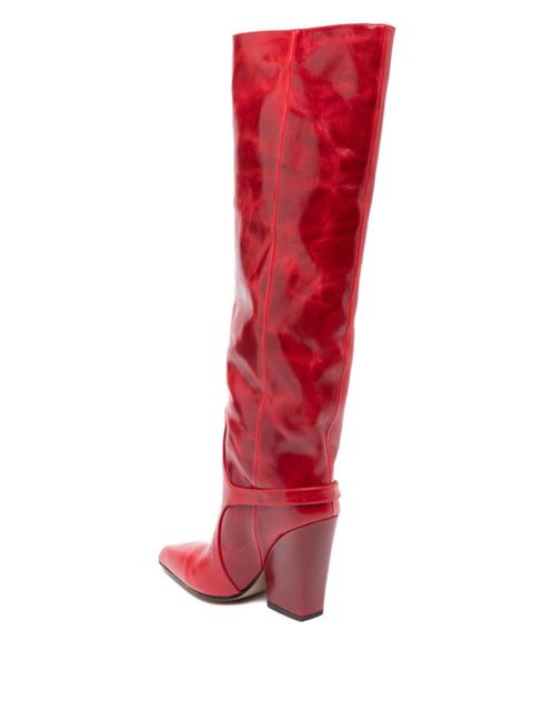 Paris Texas 100mm Jane boots - Red
