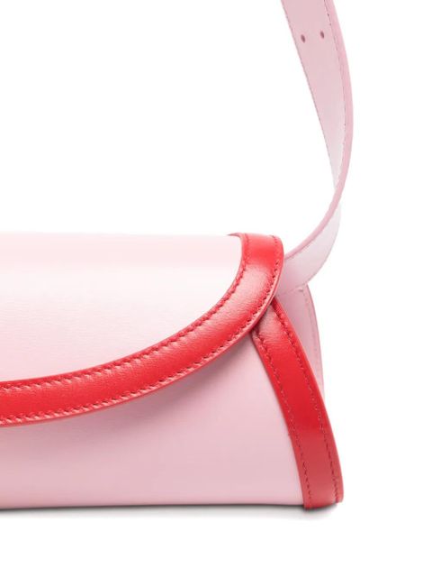 Jil Sander Cannolo bicolour shoulder bag - Pink