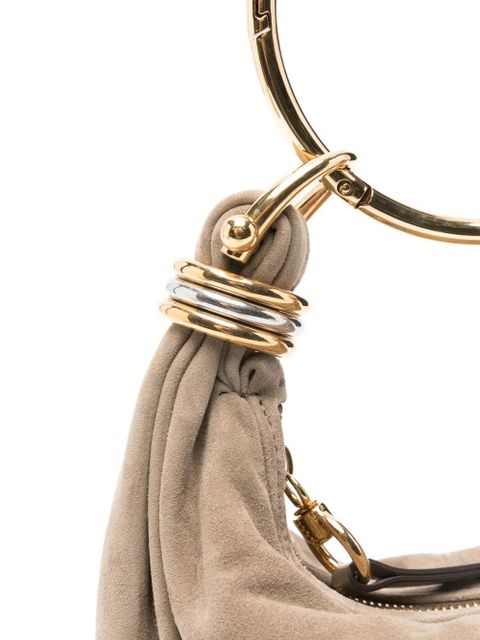 Chloé Bracelet suede tote bag - Grey