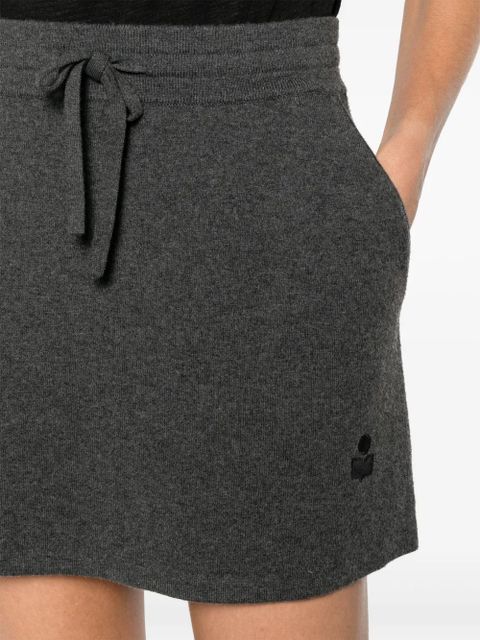 MARANT ÉTOILE Amaline knitted mini skirt - Grey