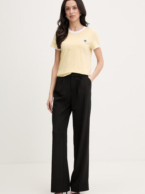 Karl Lagerfeld t-shirt damski bawełniany IKON - zdjęcie produktu nr 1