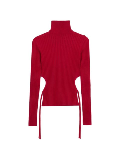 Blumarine ribbed-knit sweater - Red - zdjęcie produktu nr 1