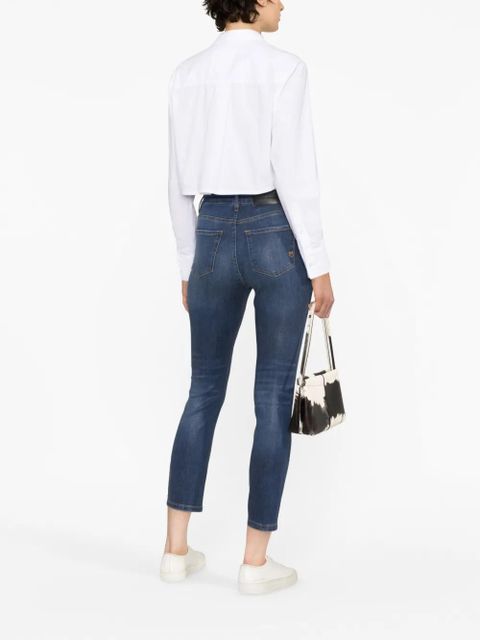 PINKO mid-rise cropped jeans - Blue