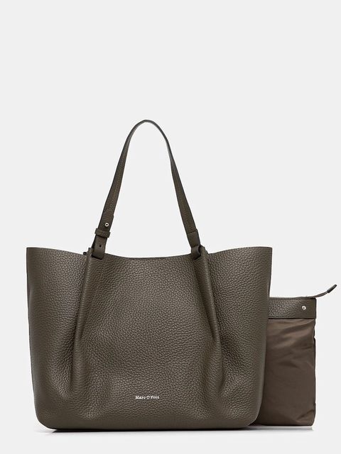 Marc O'Polo torebka skórzana kolor zielony 50819650201109 - zdjęcie produktu nr 1