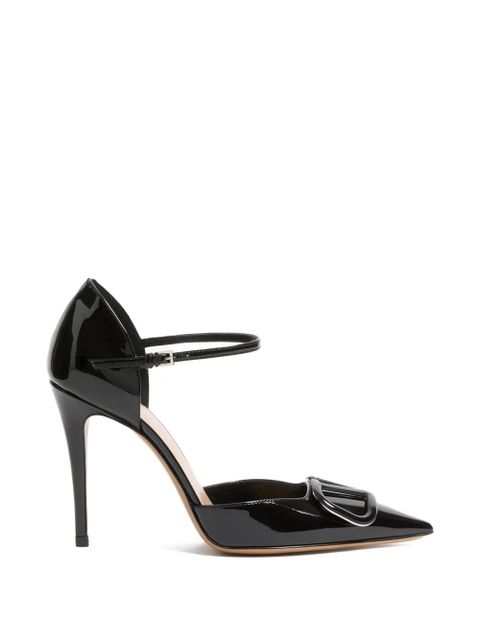 Valentino Garavani logo-detail heeled pumps - Black - zdjęcie produktu nr 1