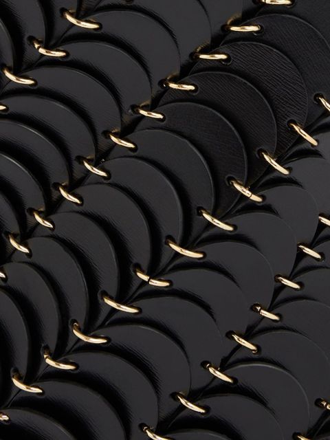 Rabanne Pacoïo leather bucket bag - Black