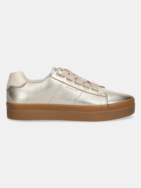 Gant sneakersy skórzane Avona damskie kolor złoty 31531990