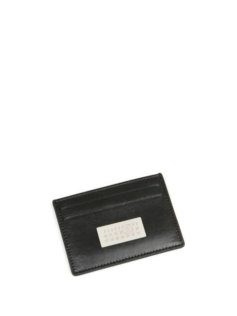 MM6 Maison Margiela Numeric leather cardholder - Black