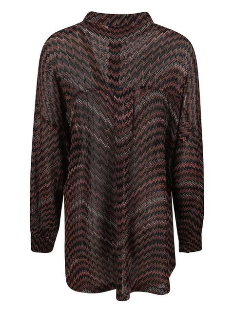 Missoni chevron buttoned top - Brown - zdjęcie produktu nr 2