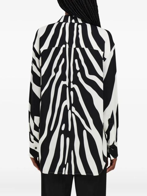 Ferragamo zebra-print long-sleeves shirt - Black