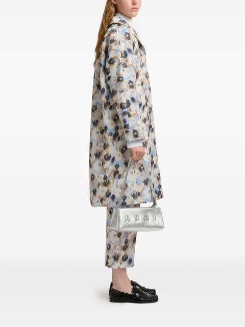 Marni embossed puffy leather shoulder bag - Silver - zdjęcie produktu nr 2