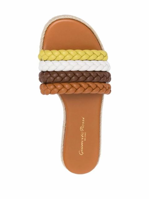 Gianvito Rossi braided-strap sandals - Brown