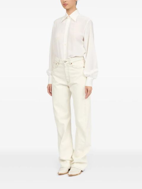 MM6 Maison Margiela five-pockets jeans - White