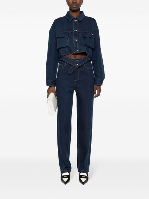 ROTATE BIRGER CHRISTENSEN straight-leg cotton-blend jeans - Blue - zdjęcie produktu nr 2