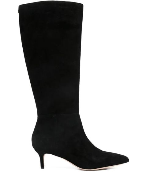 Lauren Ralph Lauren 50mm suede knee-high boots - Black - zdjęcie produktu nr 1