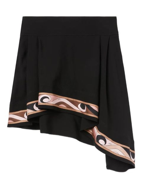PUCCI asymmetric print-insert mini skirt - Black - zdjęcie produktu nr 1